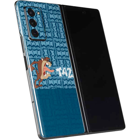 Looney Tunes Tasmanian Devil Yell Galaxy Z Fold2 5G Skin