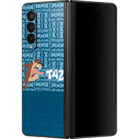 Looney Tunes Tasmanian Devil Yell Galaxy Z Fold3 5G Skin
