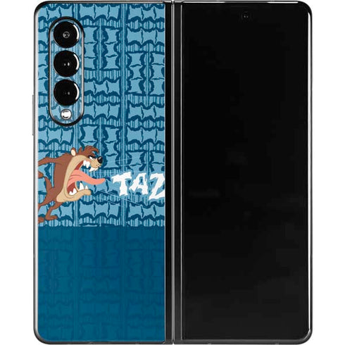 Looney Tunes Tasmanian Devil Yell Galaxy Z Fold3 5G Skin