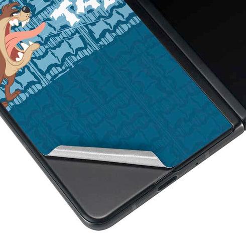Looney Tunes Tasmanian Devil Yell Galaxy Z Fold3 5G Skin