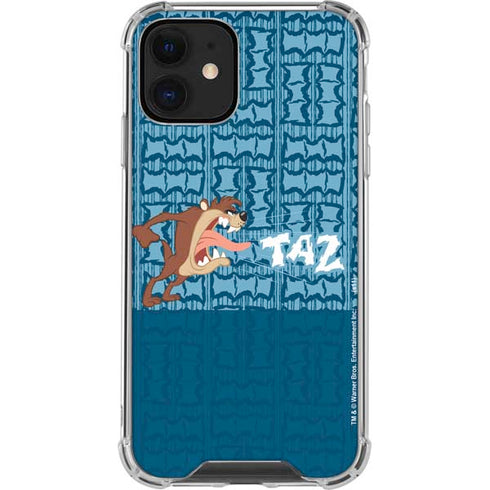 Looney Tunes Tasmanian Devil Yell iPhone 12 Mini Clear Case