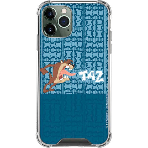 Looney Tunes Tasmanian Devil Yell iPhone 12 Pro Clear Case