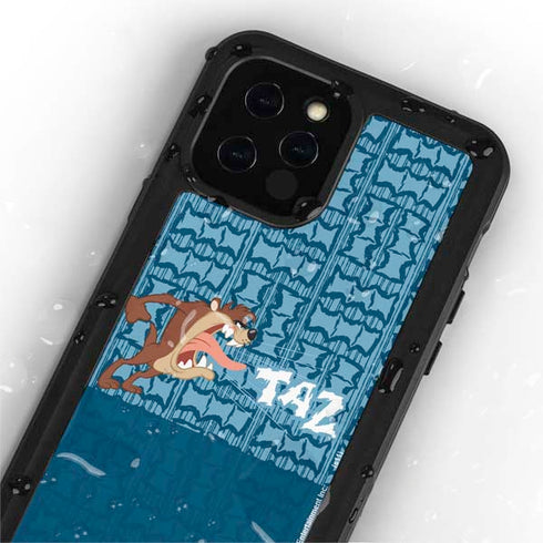 Looney Tunes Tasmanian Devil Yell iPhone 12 Pro Waterproof Case