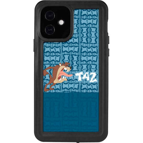 Looney Tunes Tasmanian Devil Yell iPhone 12 Waterproof Case