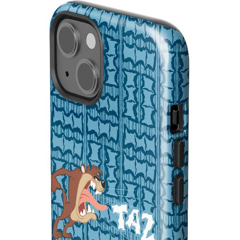 Looney Tunes Tasmanian Devil Yell iPhone 14 Plus Impact Case