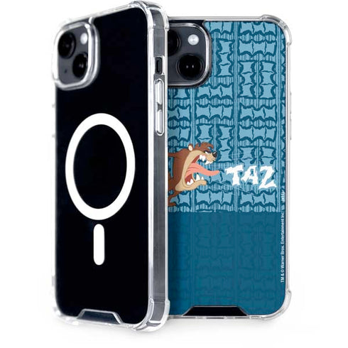 Looney Tunes Tasmanian Devil Yell iPhone 15 MagSafe Case