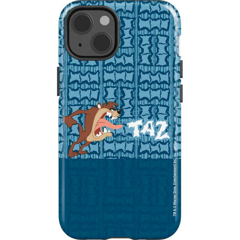 Looney Tunes Tasmanian Devil Yell iPhone 15 Impact Case