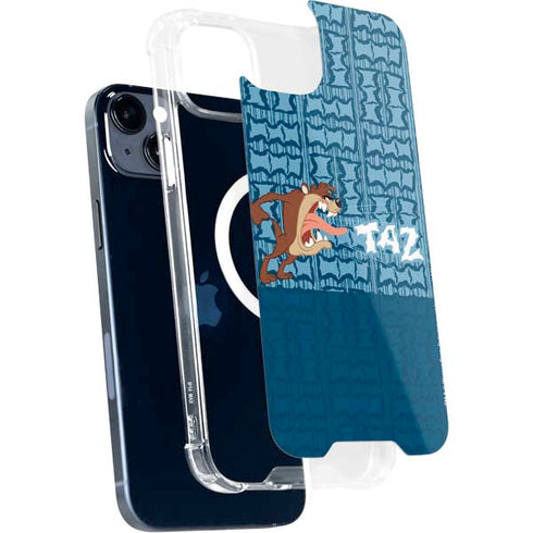 Looney Tunes Tasmanian Devil Yell iPhone 14 Plus MagSafe Case