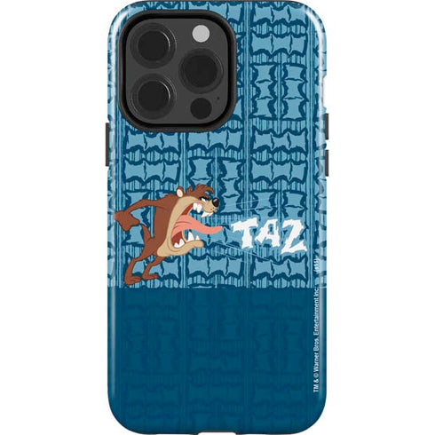 Looney Tunes Tasmanian Devil Yell iPhone 15 Pro Impact Case