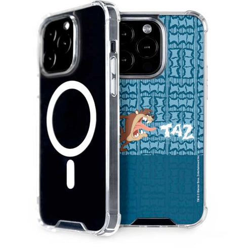 Looney Tunes Tasmanian Devil Yell iPhone 15 Pro MagSafe Case