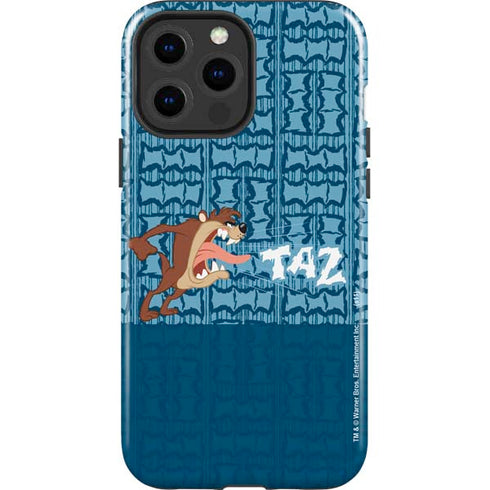 Looney Tunes Tasmanian Devil Yell iPhone 15 Pro Max Impact Case