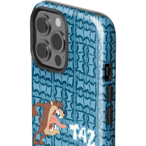 Looney Tunes Tasmanian Devil Yell iPhone 15 Pro Max Impact Case