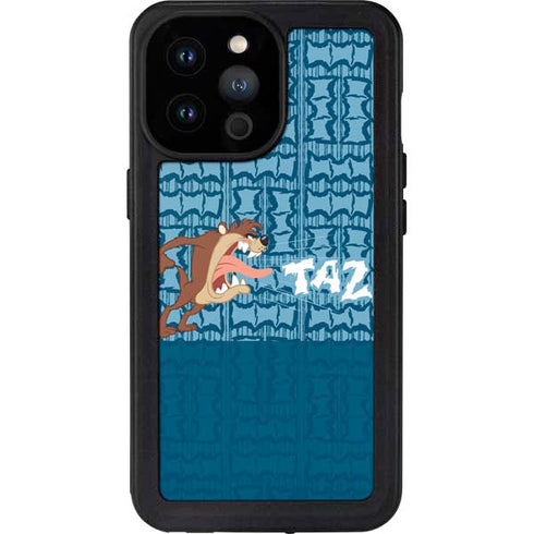 Looney Tunes Tasmanian Devil Yell iPhone 14 Pro Max Waterproof Case