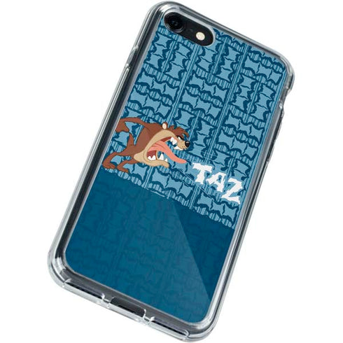Looney Tunes Tasmanian Devil Yell iPhone SE (2nd & 3rd Gen) Clear Case