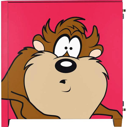 Looney Tunes Tasmanian Devil Zoomed In Corsair 4000D Tempered Glass Mid-Tower ATX Case Skin