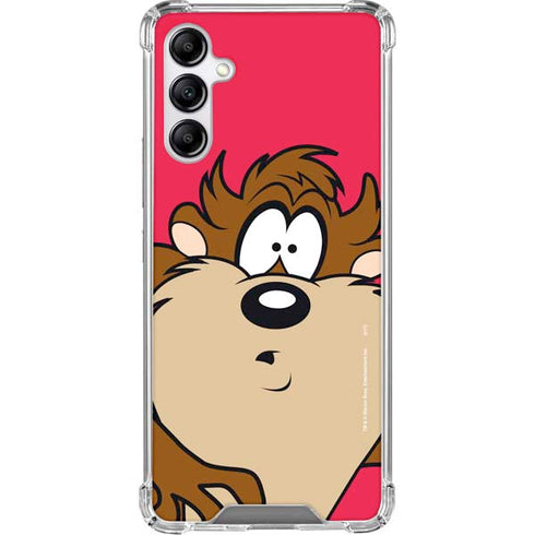 Looney Tunes Tasmanian Devil Zoomed In Galaxy A15 5G Clear Case