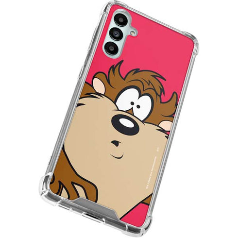 Looney Tunes Tasmanian Devil Zoomed In Galaxy A15 5G Clear Case