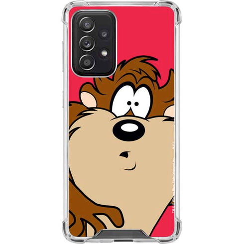 Looney Tunes Tasmanian Devil Zoomed In Galaxy A52 5G Clear Case