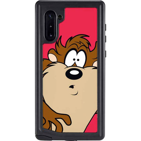 Looney Tunes Tasmanian Devil Zoomed In Galaxy Note 10 Waterproof Case