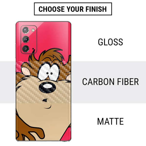 Looney Tunes Tasmanian Devil Zoomed In Galaxy Note20 5G Skin