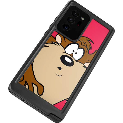 Looney Tunes Tasmanian Devil Zoomed In Galaxy Note20 Ultra 5G Waterproof Case