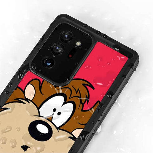 Looney Tunes Tasmanian Devil Zoomed In Galaxy Note20 Ultra 5G Waterproof Case