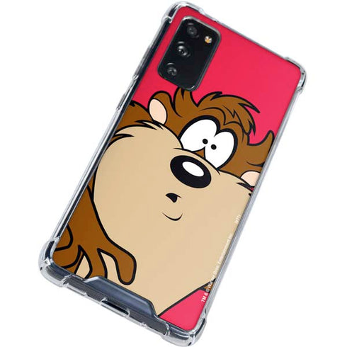 Looney Tunes Tasmanian Devil Zoomed In Galaxy S20 FE Clear Case