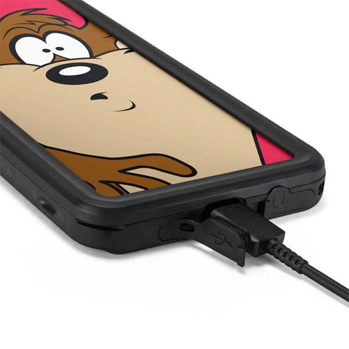 Looney Tunes Tasmanian Devil Zoomed In Galaxy S20 Plus Waterproof Case