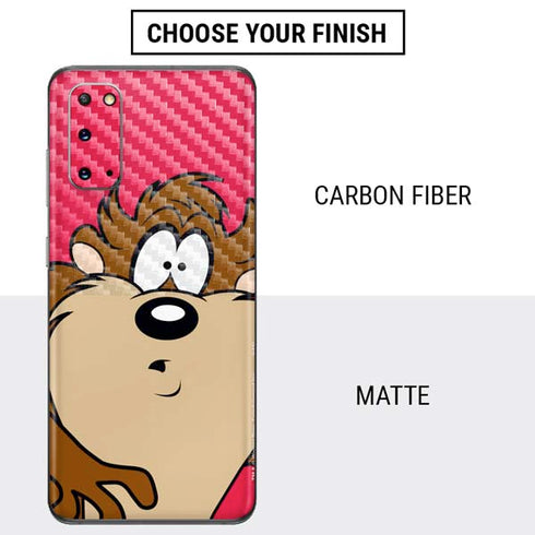 Looney Tunes Tasmanian Devil Zoomed In Galaxy S20 Skin