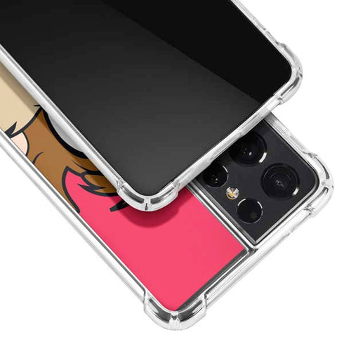 Looney Tunes Tasmanian Devil Zoomed In Galaxy S21 Ultra 5G Clear Case