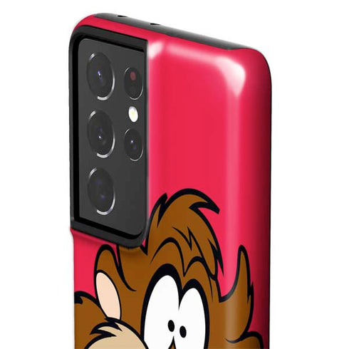 Looney Tunes Tasmanian Devil Zoomed In Galaxy S21 Ultra 5G Pro Case