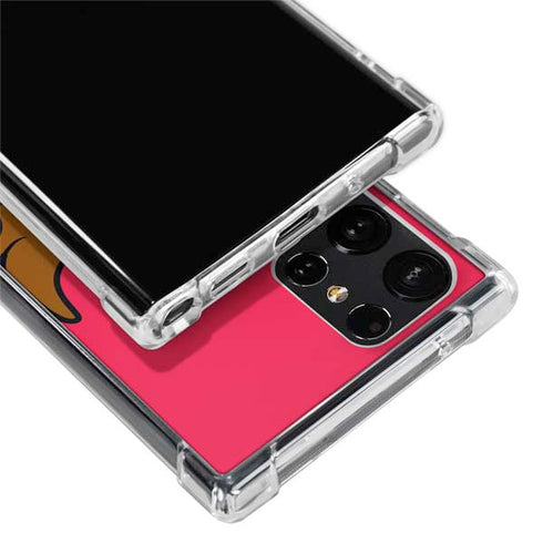 Looney Tunes Tasmanian Devil Zoomed In Galaxy S22 Ultra Clear Case