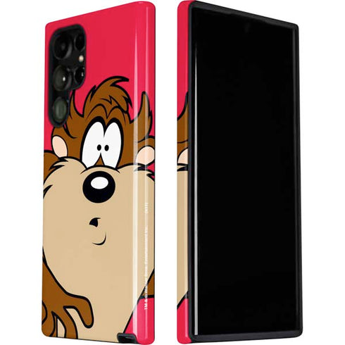 Looney Tunes Tasmanian Devil Zoomed In Galaxy S22 Ultra Pro Case
