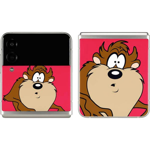Looney Tunes Tasmanian Devil Zoomed In Galaxy Z Flip3 5G Skin