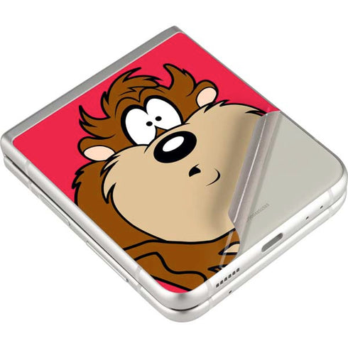 Looney Tunes Tasmanian Devil Zoomed In Galaxy Z Flip3 5G Skin