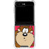 Looney Tunes Tasmanian Devil Zoomed In Galaxy Z Flip5 5G Clear Case