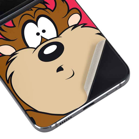Looney Tunes Tasmanian Devil Zoomed In Galaxy Z Flip5 5G Skin