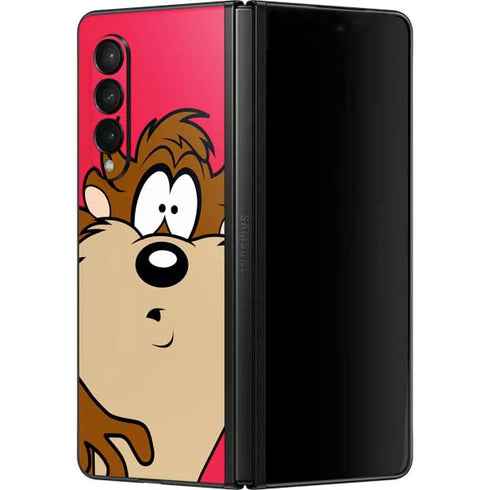 Looney Tunes Tasmanian Devil Zoomed In Galaxy Z Fold3 5G Skin