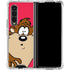 Looney Tunes Tasmanian Devil Zoomed In Galaxy Z Fold4 5G Clear Case