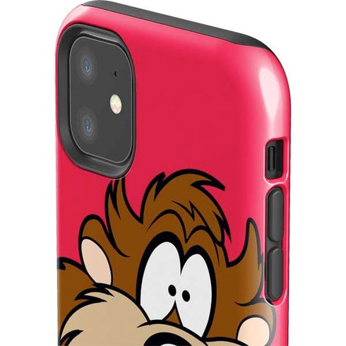 Looney Tunes Tasmanian Devil Zoomed In iPhone 11 Impact Case