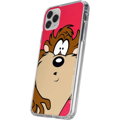 Looney Tunes Tasmanian Devil Zoomed In iPhone 11 Pro Clear Case