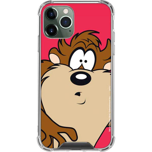 Looney Tunes Tasmanian Devil Zoomed In iPhone 11 Pro Max Clear Case