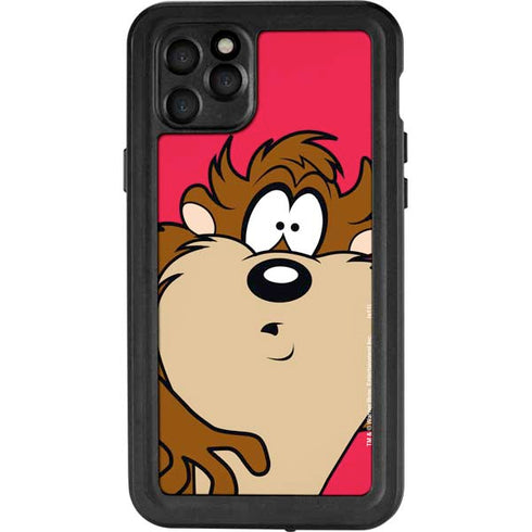 Looney Tunes Tasmanian Devil Zoomed In iPhone 11 Pro Max Waterproof Case