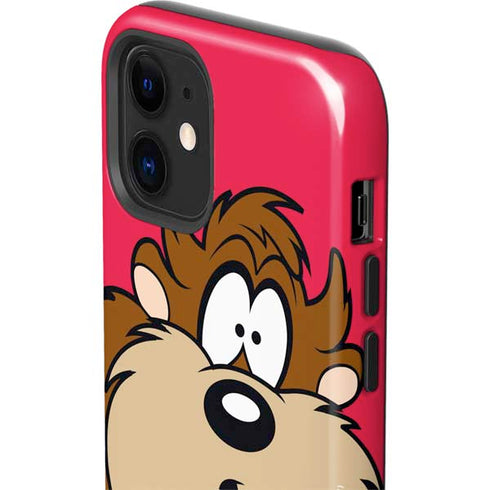 Looney Tunes Tasmanian Devil Zoomed In iPhone 12 Impact Case