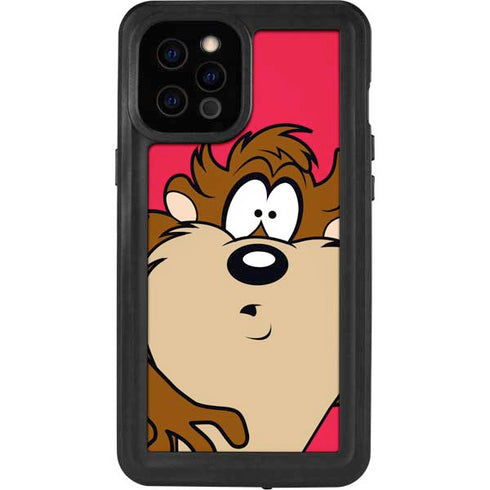 Looney Tunes Tasmanian Devil Zoomed In iPhone 12 Pro Max Waterproof Case