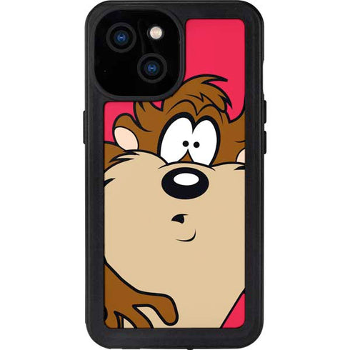Looney Tunes Tasmanian Devil Zoomed In iPhone 13 Mini Waterproof Case