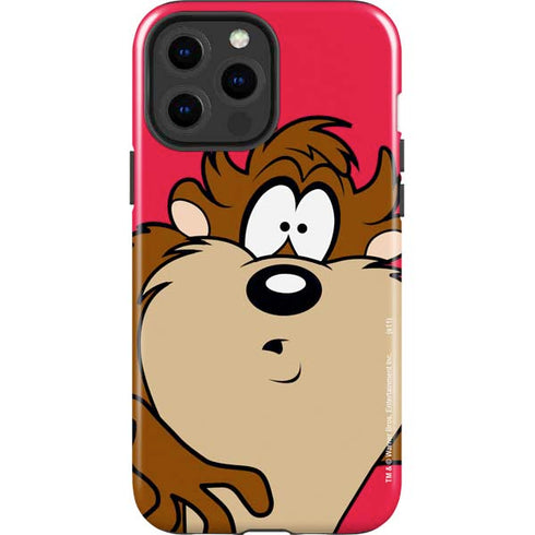 Looney Tunes Tasmanian Devil Zoomed In iPhone 13 Pro Max Impact Case
