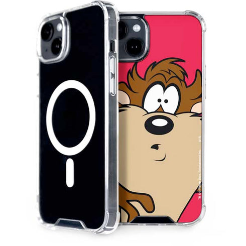 Looney Tunes Tasmanian Devil Zoomed In iPhone 14 MagSafe Case