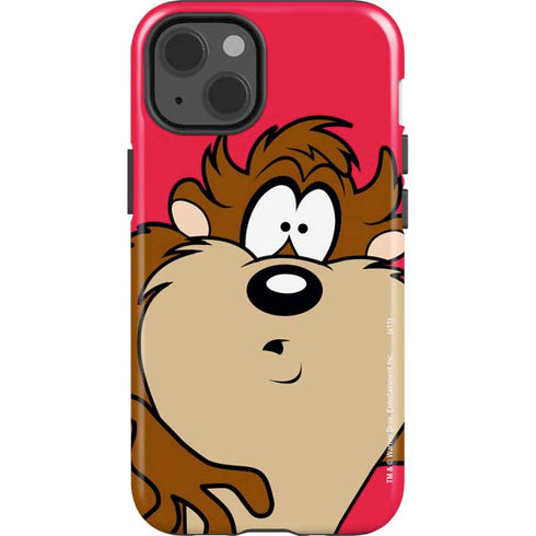 Looney Tunes Tasmanian Devil Zoomed In iPhone 15 Impact Case