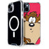Looney Tunes Tasmanian Devil Zoomed In iPhone 15 Plus MagSafe Case